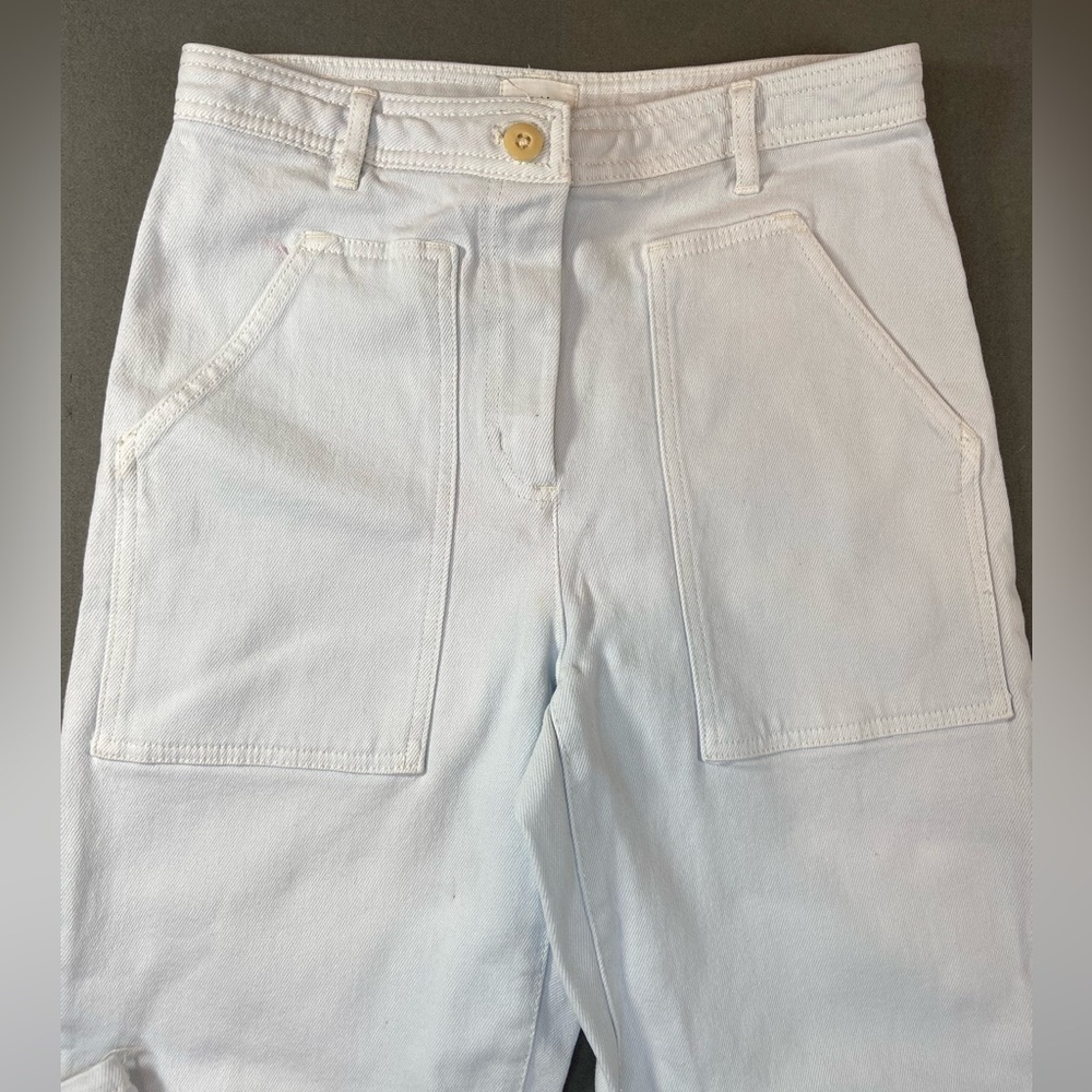Aritzia Wilfred Free High-Rise Utility Style Jeans Light Blue Size 4